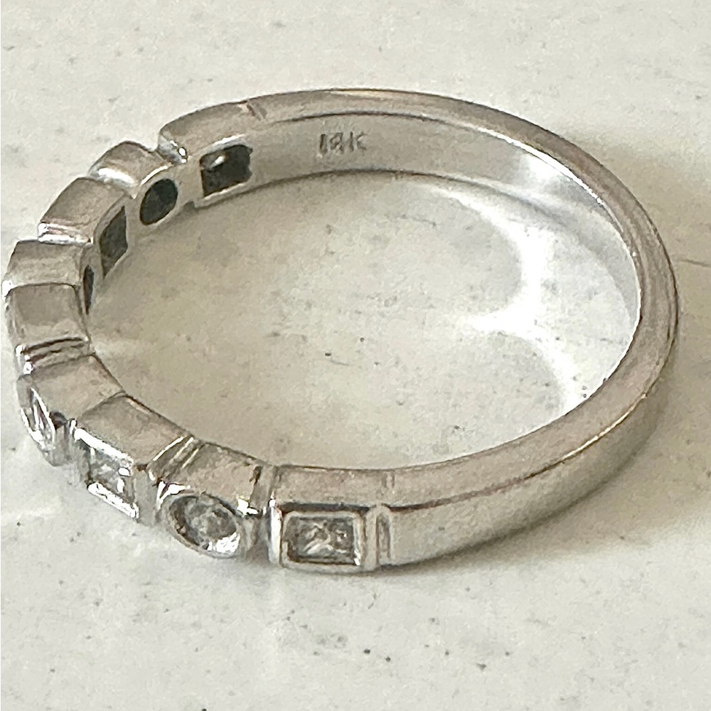 Sparkling 14k Diamond Stackable Band - image 4